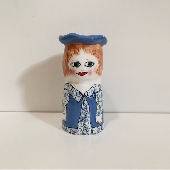 Vintage glazed ceramic woman vase - Picture 12 of 14